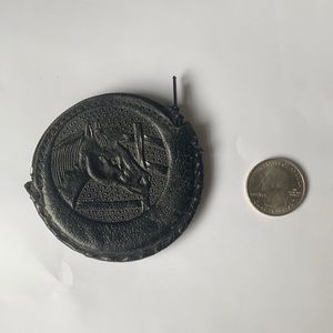 Stamped Leather western horse and boots change purse